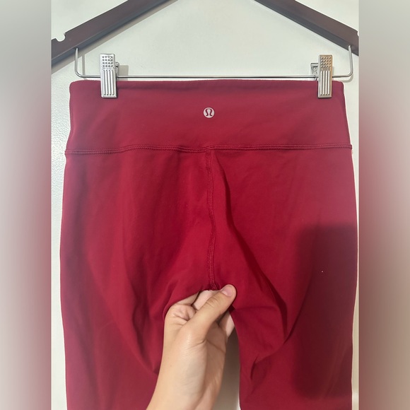 Lululemon Wunder Under Pant III Dark Red Size 6 - Picture 6 of 9